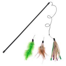 Cañita con Plumas para Gatos