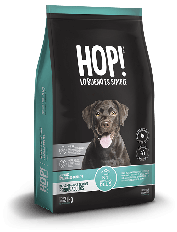 Hop! Perro Adulto Raza Med y Grande x 7,5 Kg.