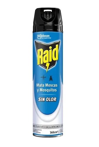 RAID MATA MOSCAS Y MOSQUITOS SIN OLOR X 360cm°