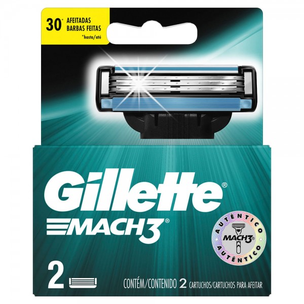 Gillette Mach 3 Repuesto Cajita x 2un