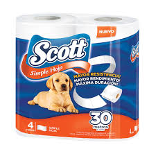 Papel Higienico Scott Simple Hoja 4x30 mts