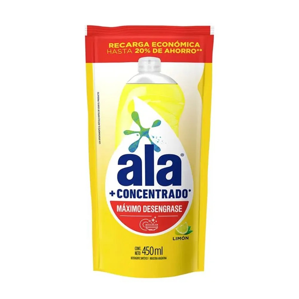DETERGENTE ALA LIMON X 450ML