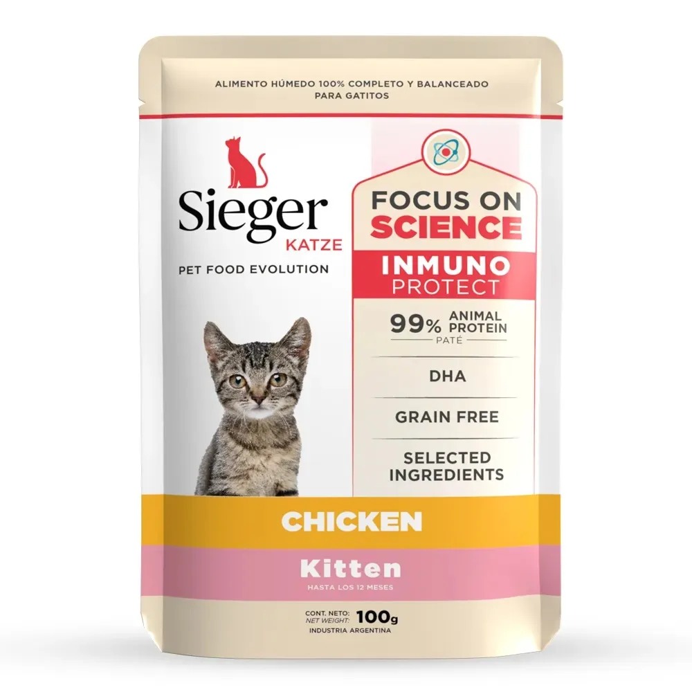 Sieger Katze Kitten WET Pollo x 100gr
