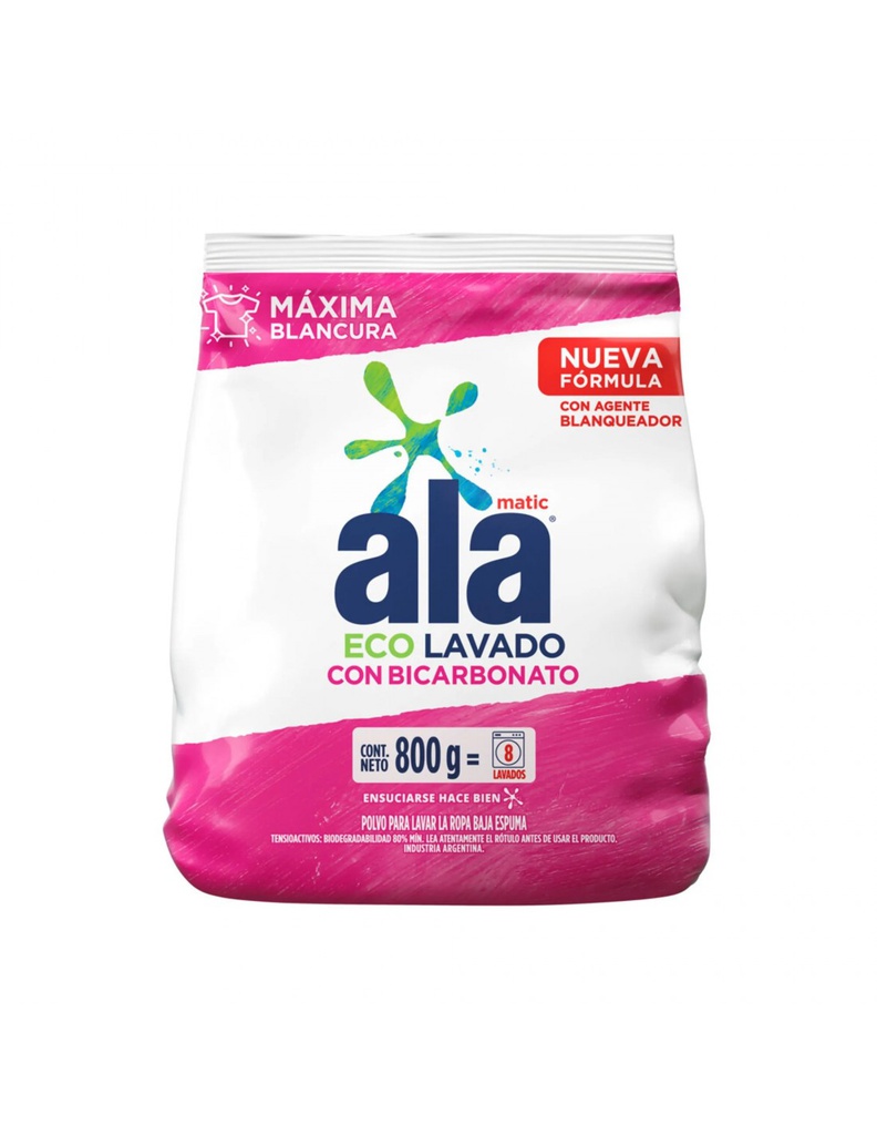 Ala Matic Con Bicarbonato En Polvo x 800grs