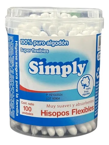 Hisopo Simply x 100un