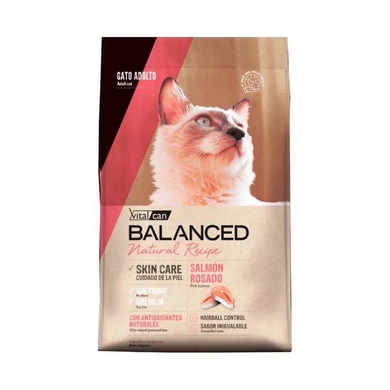 Balanced Gato Adulto Natural Recipe Salmón 7,5kg