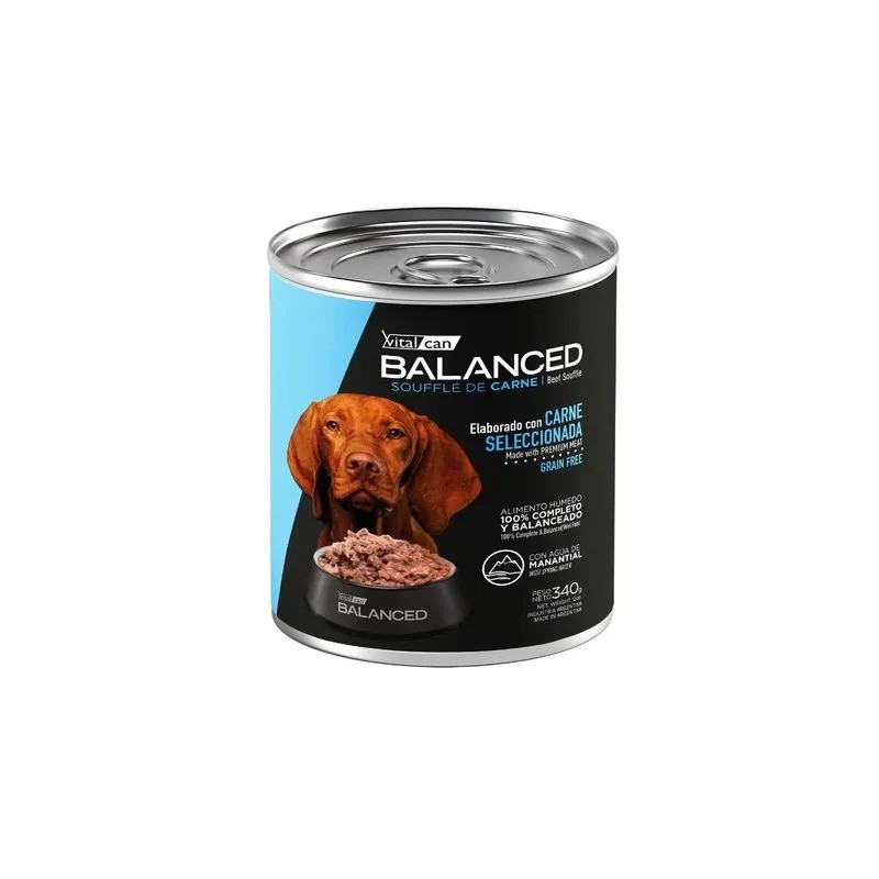 Balanced Souffle de Carne Perro Adulto 85g x 12u