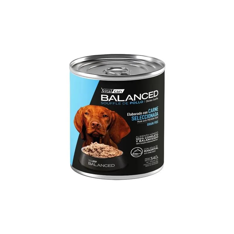 Balanced Souffle de Pollo Perro Adulto 340g