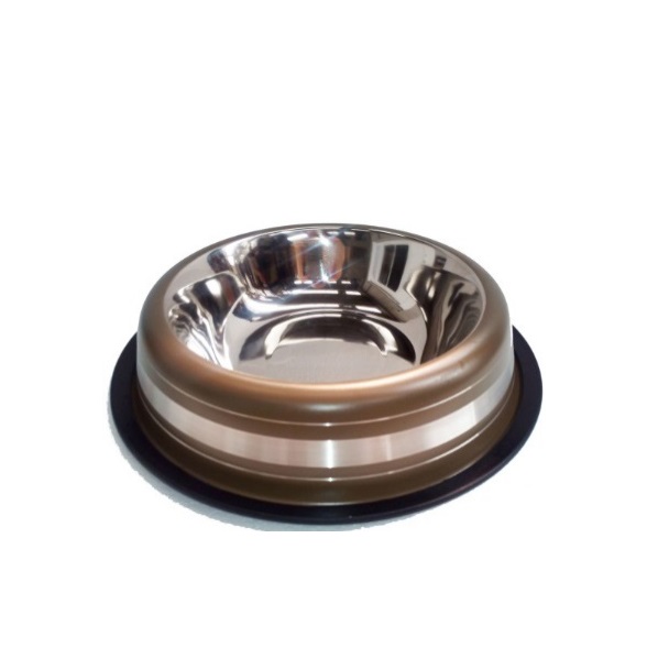 COMEDERO INOX COLOR 12CM - IMPORTADO
