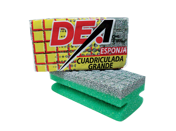 ESPONJA CUADRICULADA GRANDE DEA X 12U <>