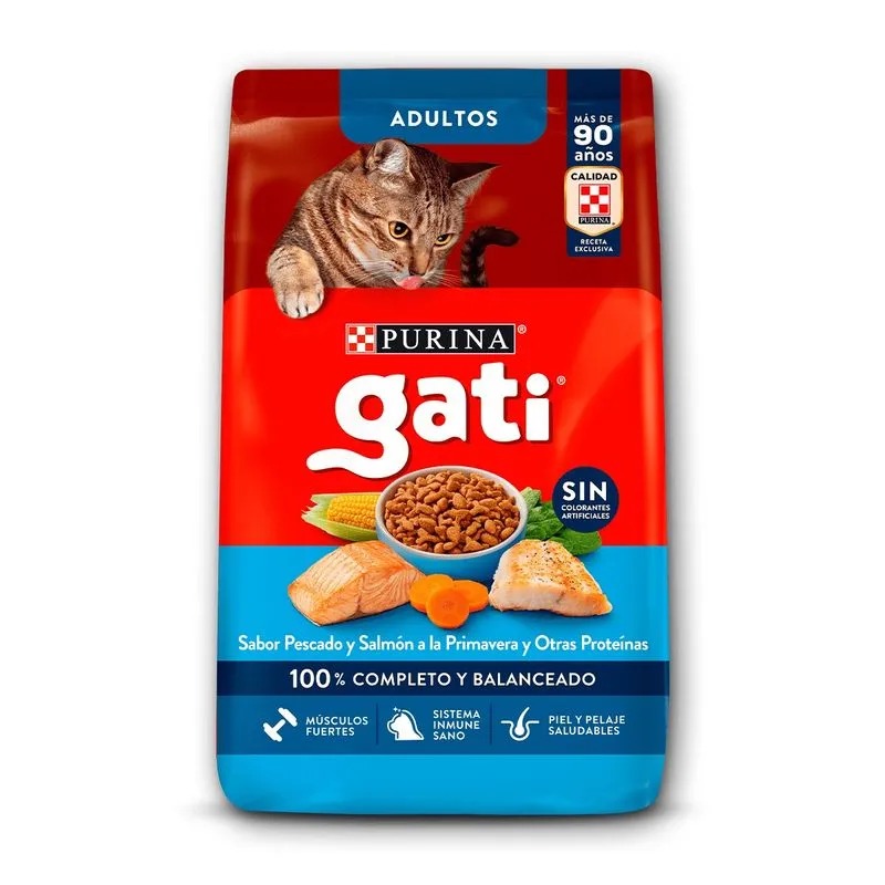 Purina Gati Sabor Pescado Y Salmon X 15kg