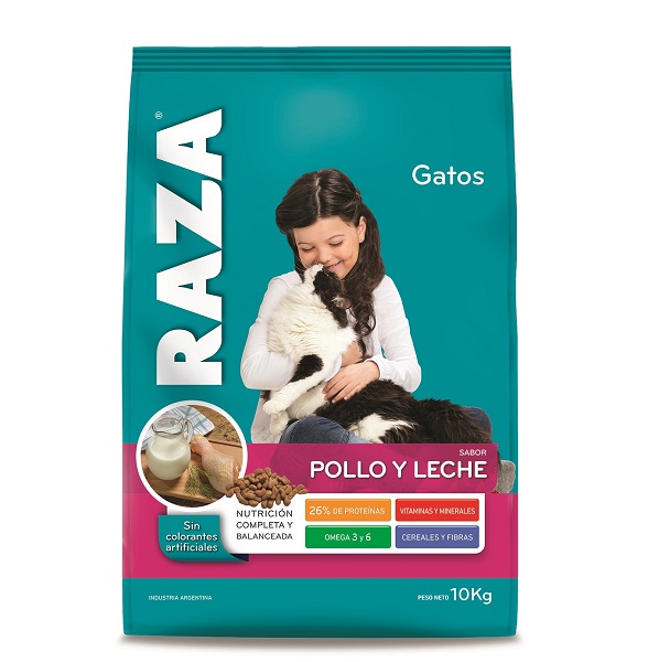 GATOS ADULTOS POLLO Y LECHE 10KG - RAZA