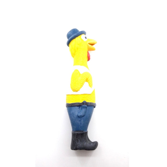 JUGUETE LATEX PATO ELVIS PRESLEY 24CM  PER-ROS