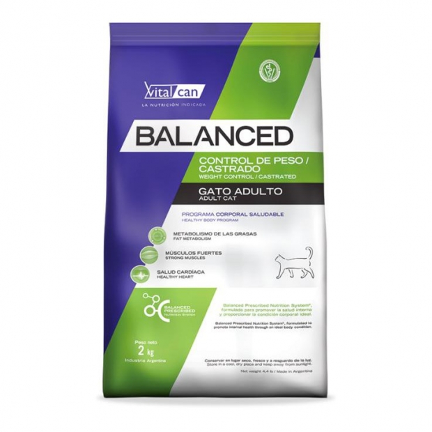 Balanced Gato Ctrl. Peso/Cstrdo. x 7,5 kg.