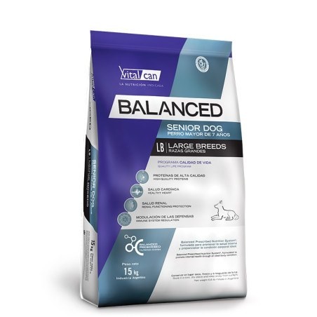 Balanced Perro Senior Raza Grande x 15 kg.