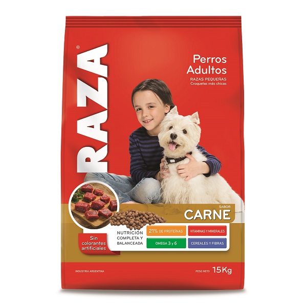 PERROS ADULTOS RAZAS PEQUEÑAS CARNE 15KG - RAZA