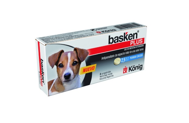 BASKEN PLUS PERRO CHICO X 4 COMPRIMIDOS- KONIG