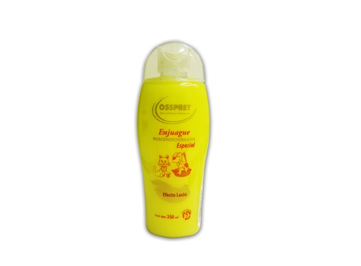 ENJUAGUE REACONDICIONADOR ESPECIAL AMARILLO 250 CM3. OSSPRET