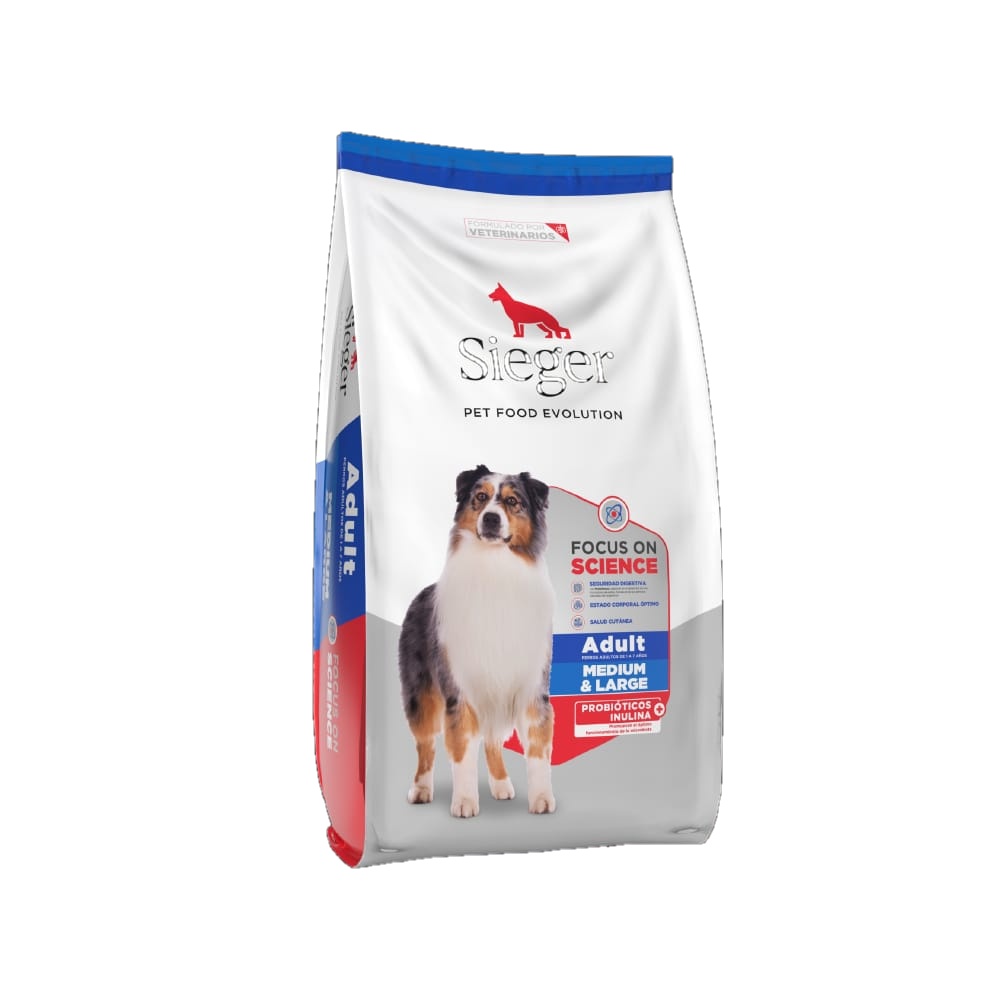 Sieger Adulto Medium &amp; Large Breed  X 15 Kg