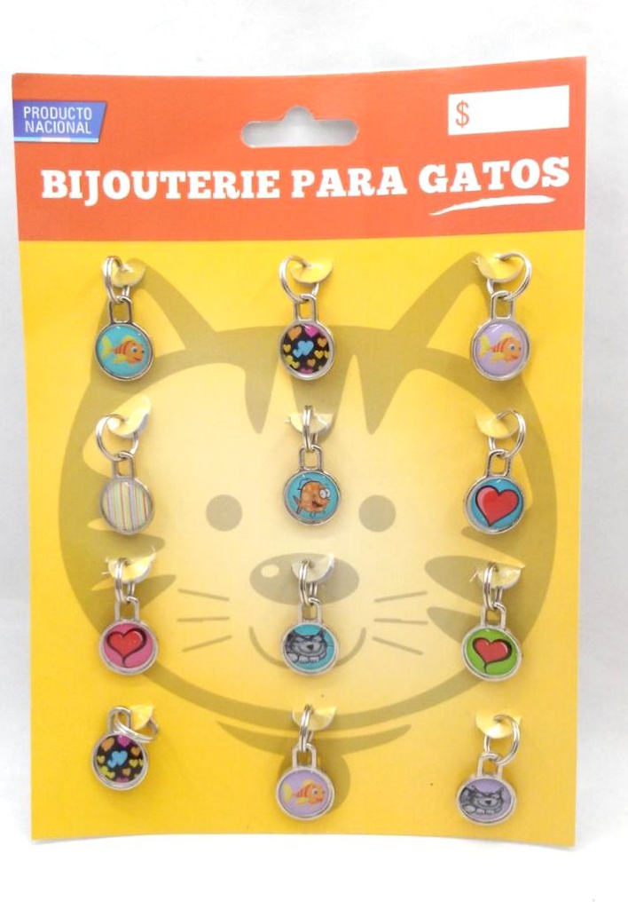 BIJOUTERI PARA GATO BLISTER X 12 UNIDADES - DOBRO