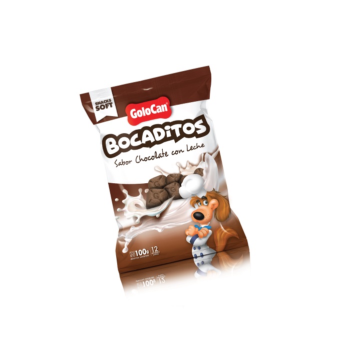 BOCADITOS CHOCOLATE CON LECHE 100 GRS X 20 UNID - GOLOCAN 360