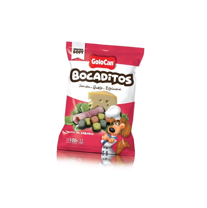 BOCADITOS JAMON QUESO ESPINACA 100GRS X 20U - GOLOCAN 340