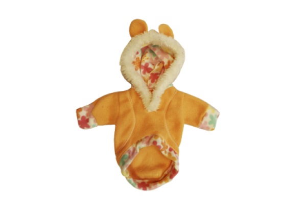 BUZO POLAR C/ CAPUCHA Y OREJITAS Nº0 20 CM.- PER-ROS