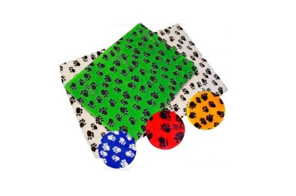 COLCHONETA PELUCHE PATITAS 90 X 60 X 3CM - PER-ROS