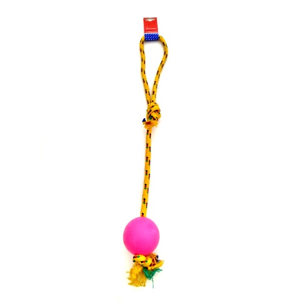 PELOTA DE GOMA MEDIANA SOGA ALPINA 12MMX55CM S203 - PETS PLAST
