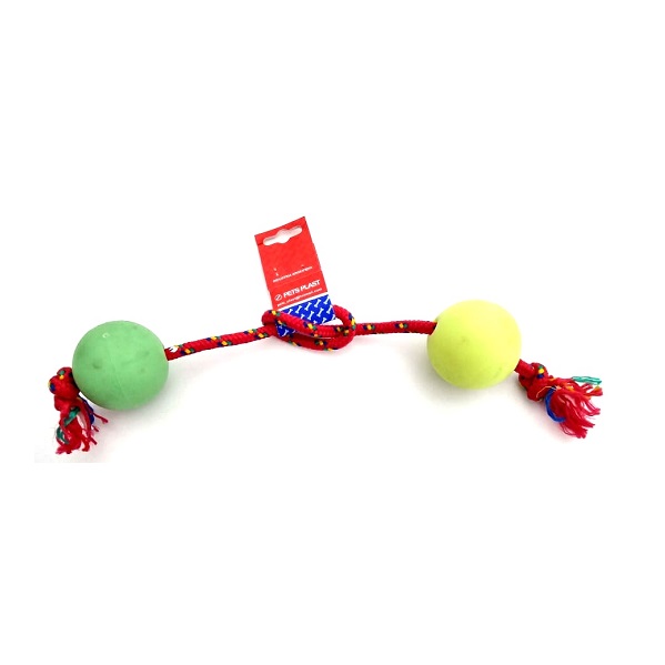 PELOTA DE GOMA MEDIANA SOGA ALPINA 12MMX55CM S302 - PETS PLAST