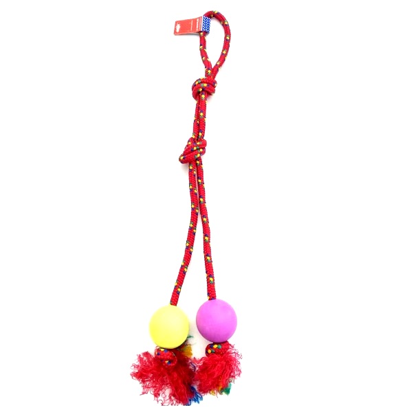 PELOTA DE GOMA GRANDE SOGA ALPINA 15MMX75CM S605 - PETS PLAST
