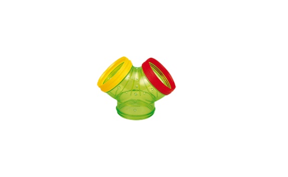 TUBO PARA HAMSTERS EN Y - IMPORTADO