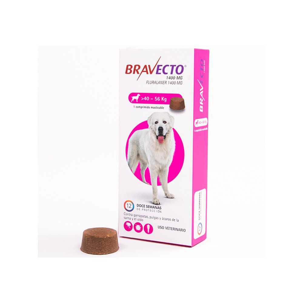 BRAVECTO 40 A 56KG COMPRIMIDO MASTICABLE - MSD