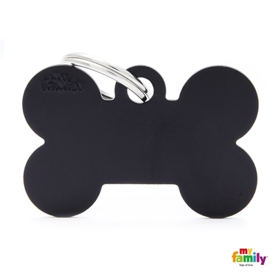 MEDALLA BASIC BONE ALUMINUM BLACK MFB32 - MY FAMILY
