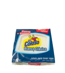 [EL COLOSO PAN 2X150 CLAS.BCO MAS BC] JABON BLANCO EN PAN 2 X 1