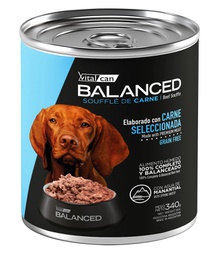 [132056] Balanced Souffle de Carne Perro Adulto 340g x 12u