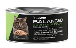 [132066] Balanced Souffle de Pollo Gato Adulto Castrado 85g x 12u  