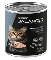 [132077] Balanced Souffle de Merluza Gato Senior 340g x 12u  