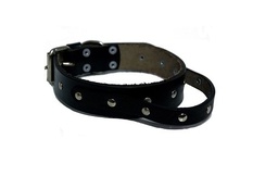 [680070] COLLAR DE CUERO CON TACHAS C/MANIJA Nº7 KIPPER
