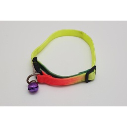 [1385] COLLAR FLUOR CON CASCABEL PARA GATO