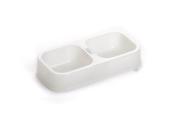 [231264] COMEDERO DOBLE RECTANGULAR BRILLO EN LA OSCURIDAD- PETS PLAST