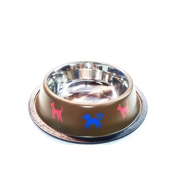 [339069] COMEDERO INOX COLOR PET BOWL 18CM - IMPORTADO