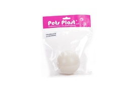 [231247] PELOTA DE PLASTICO BRILLA EN LA OSCURIDAD MEDIANA- PETS PLAST