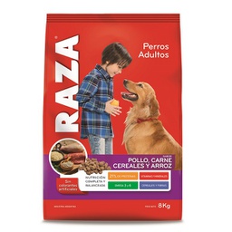 [6567] PERROS ADULTOS POLLO CARNE CEREALES ARROZ 8KG - RAZA