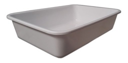[batea rectangular blanca grande 50x39x11 CM 9701067] Bandeja Sanitaria Grande