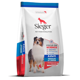 [03-19-01-21] Sieger Adulto Medium &amp; Large Breed  X 15 Kg