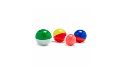 [610023] PELOTA SONAJERO BICOLOR 55MM X 5 UNIDADES - BAUPARK