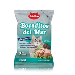 [120947] BOCADITOS DEL MAR PARA GATOS 24 U. X 45 GRS.- GOLOMIAU