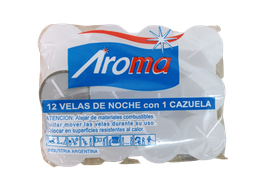 [300026] 12 Velas De Noche Aroma
