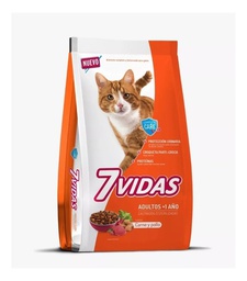 [03-16-01-02] 7 Vidas Gatos Adultos Sabor Carne Pollo X 10KG